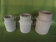 Detalhes do produto Trio Pote Leite C/ Tampas
